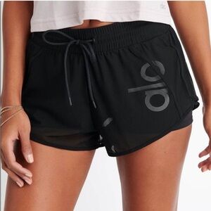 Alo Yoga Ambience Black Mesh short XS